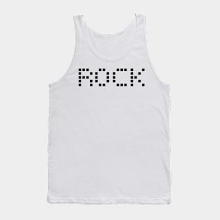 ROCK pixel design logo Tank Top